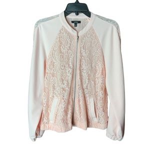 Apt 9 Pink Lace Jacket Sz L